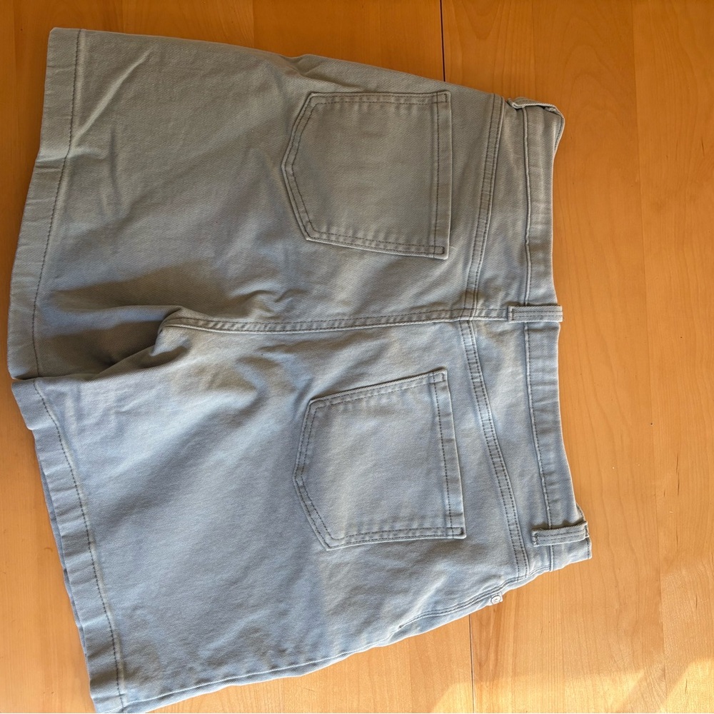 Light Gray Denim Shorts